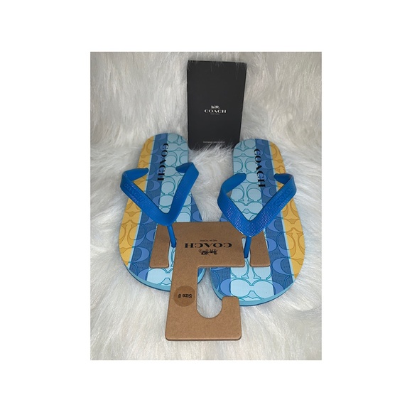 Coach Zak Striped Flip Flop - Picture 6 of 9